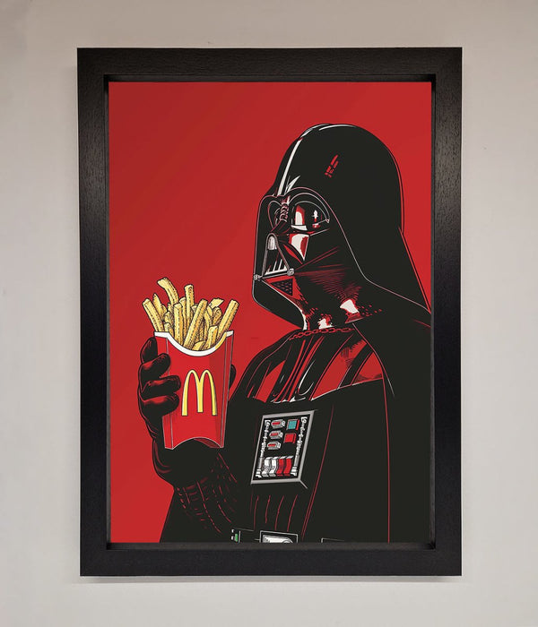 Vader French Fries Framed Poster - Hi Society