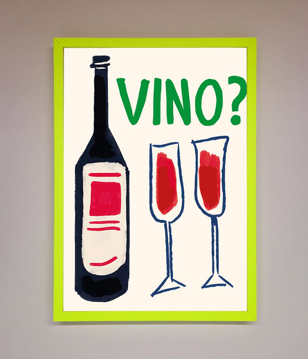 Vino Wine Framed Wall Art - Hi Society