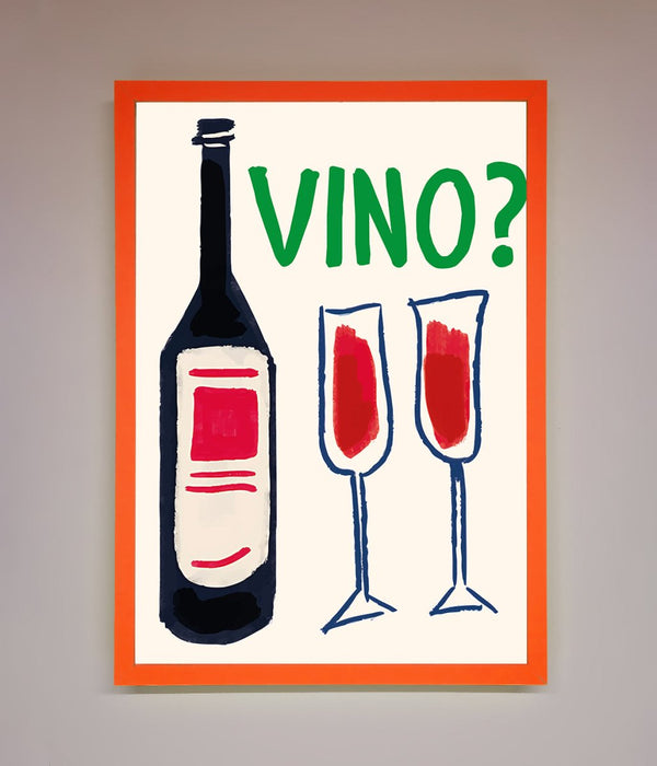 Vino Wine Framed Wall Art - Hi Society