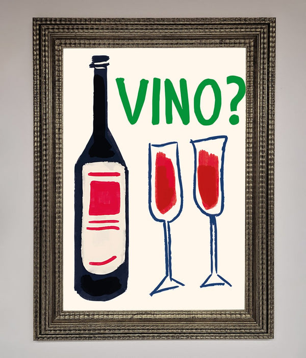 Vino Wine Framed Wall Art - Hi Society