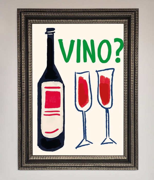 Vino Wine Framed Wall Art - Hi Society