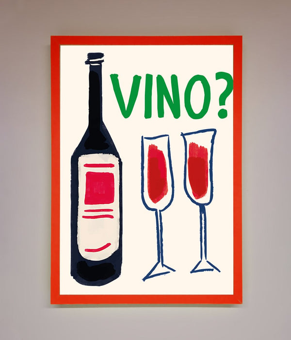 Vino Wine Framed Wall Art - Hi Society