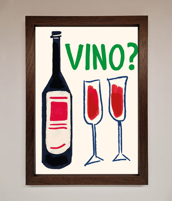 Vino Wine Framed Wall Art - Hi Society