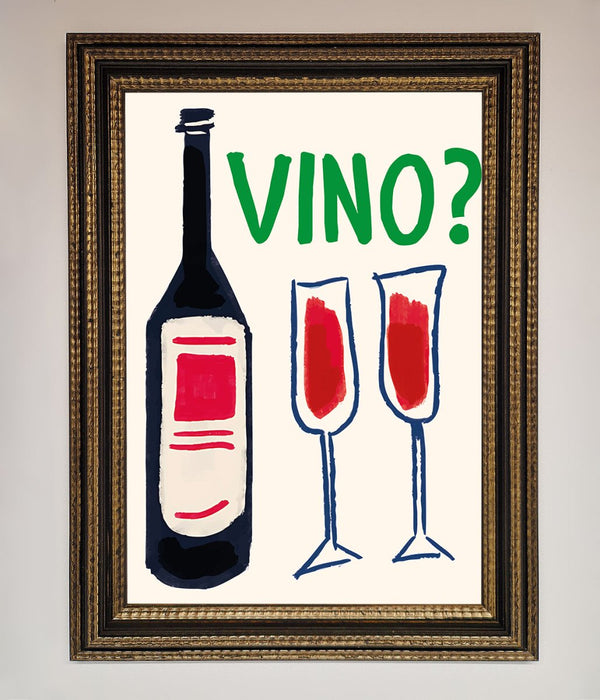 Vino Wine Framed Wall Art - Hi Society
