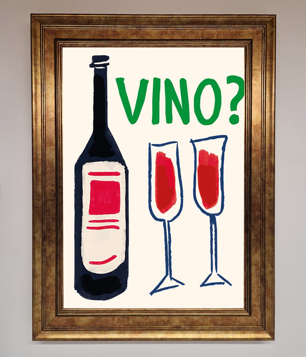 Vino Wine Framed Wall Art - Hi Society