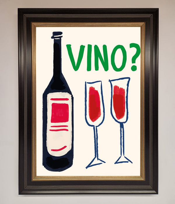 Vino Wine Framed Wall Art - Hi Society