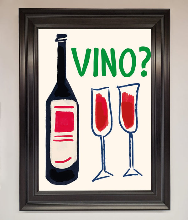 Vino Wine Framed Wall Art - Hi Society