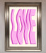 Wavy Love Pink Framed Poster - Hi Society