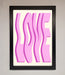 Wavy Love Pink Framed Poster - Hi Society