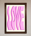 Wavy Love Pink Framed Poster - Hi Society