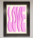 Wavy Love Pink Framed Poster - Hi Society