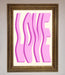 Wavy Love Pink Framed Poster - Hi Society