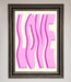 Wavy Love Pink Framed Poster - Hi Society