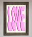 Wavy Love Pink Framed Poster - Hi Society