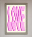 Wavy Love Pink Framed Poster - Hi Society
