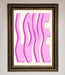 Wavy Love Pink Framed Poster - Hi Society