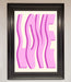 Wavy Love Pink Framed Poster - Hi Society