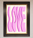 Wavy Love Pink Framed Poster - Hi Society