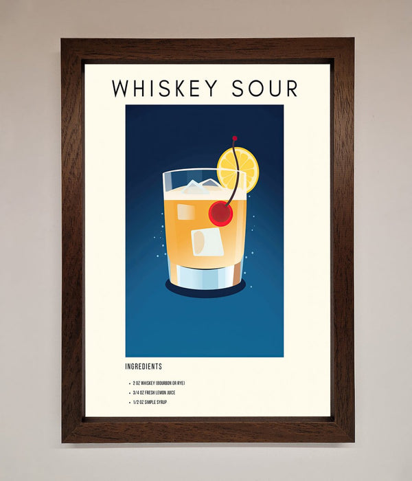 Whiskey Sour Framed Poster - Hi Society
