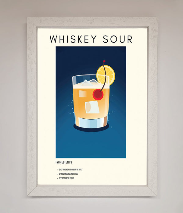Whiskey Sour Framed Poster - Hi Society