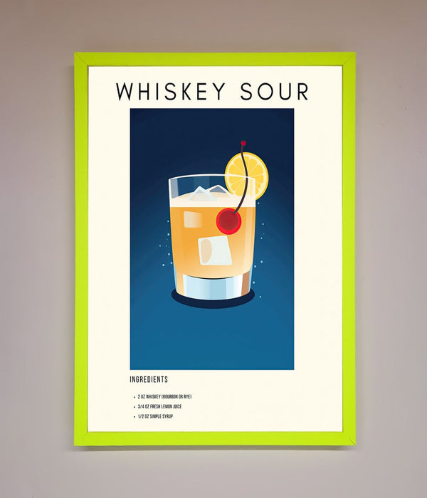 Whiskey Sour Framed Poster - Hi Society