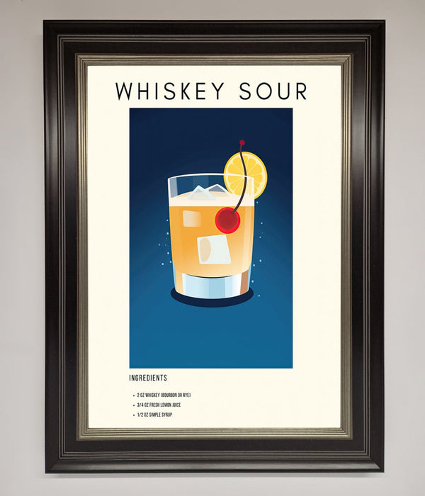 Whiskey Sour Framed Poster - Hi Society