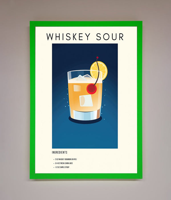 Whiskey Sour Framed Poster - Hi Society
