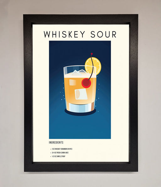 Whiskey Sour Framed Poster - Hi Society