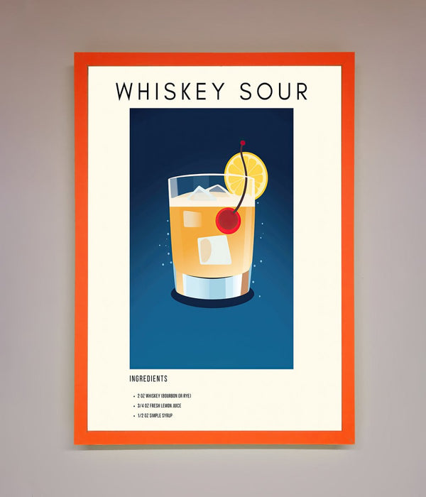 Whiskey Sour Framed Poster - Hi Society
