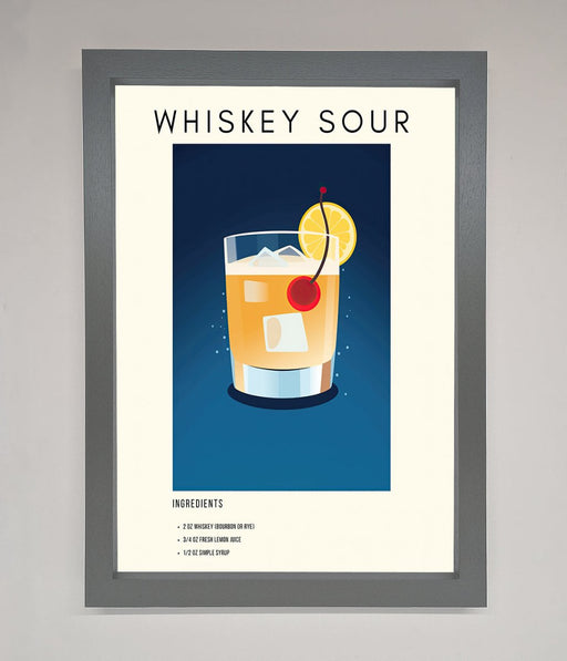 Whiskey Sour Framed Poster - Hi Society