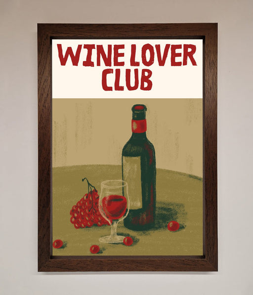 Wine Lovers Club Framed Poster - Hi Society