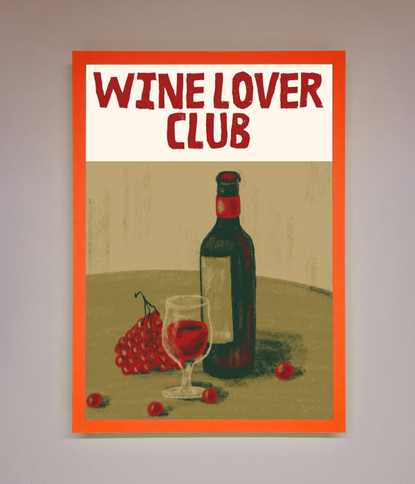 Wine Lovers Club Framed Poster - Hi Society