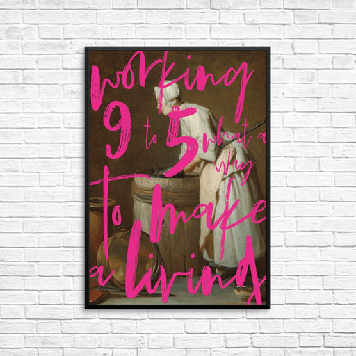 Working 9-5 Wall Art Print - Hi Society
