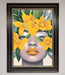 Yellow Flowers Head Framed Poster - Hi Society