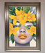 Yellow Flowers Head Framed Poster - Hi Society