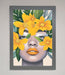 Yellow Flowers Head Framed Poster - Hi Society