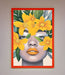 Yellow Flowers Head Framed Poster - Hi Society