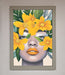 Yellow Flowers Head Framed Poster - Hi Society
