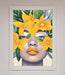Yellow Flowers Head Framed Poster - Hi Society