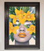 Yellow Flowers Head Framed Poster - Hi Society