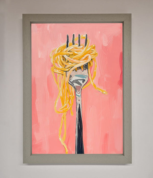 Yes To Spaghetti Framed Print - Hi Society