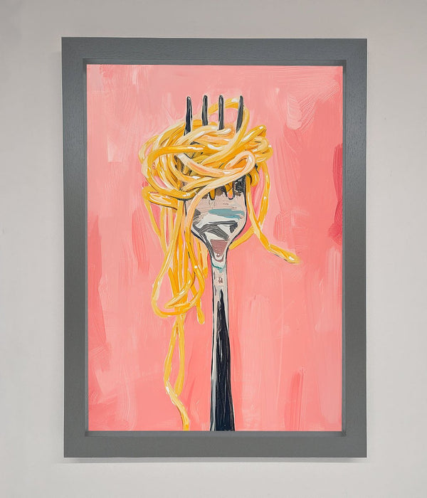Yes To Spaghetti Framed Print - Hi Society