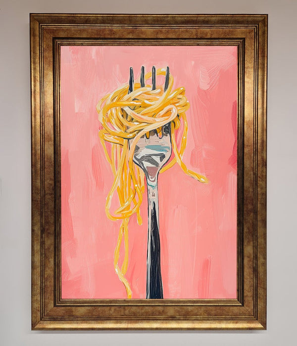 Yes To Spaghetti Framed Print - Hi Society