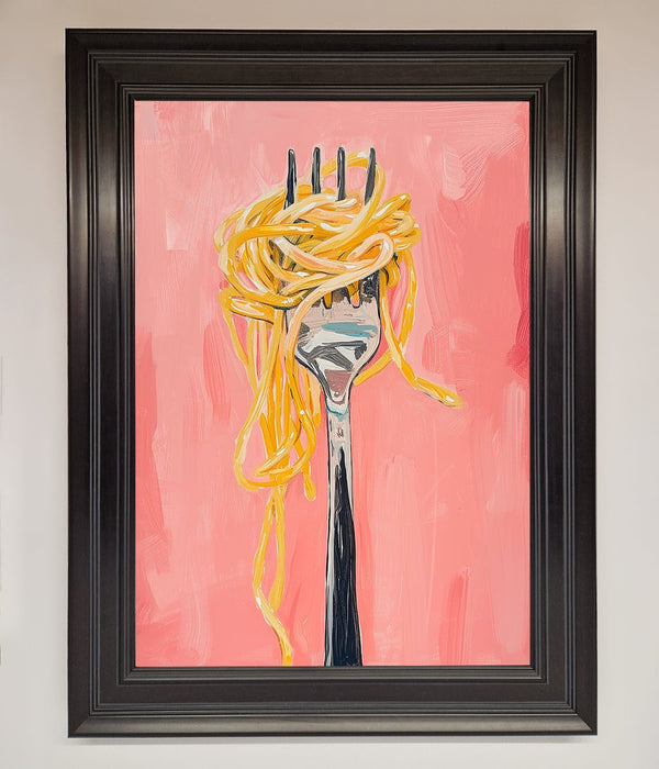 Yes To Spaghetti Framed Print - Hi Society