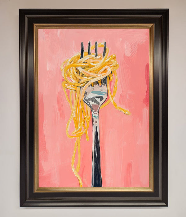 Yes To Spaghetti Framed Print - Hi Society