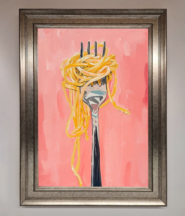 Yes To Spaghetti Framed Print - Hi Society