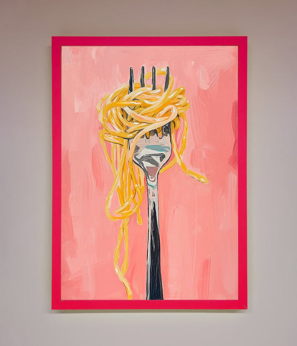 Yes To Spaghetti Framed Print - Hi Society
