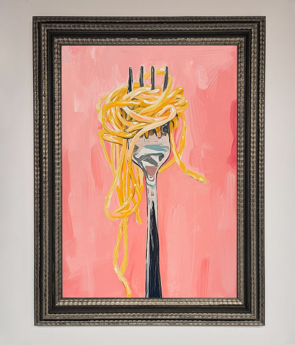 Yes To Spaghetti Framed Print - Hi Society