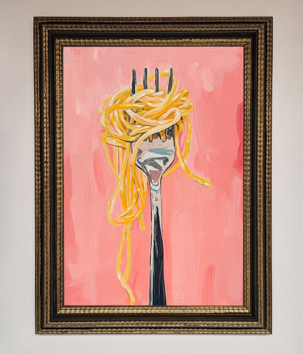 Yes To Spaghetti Framed Print - Hi Society