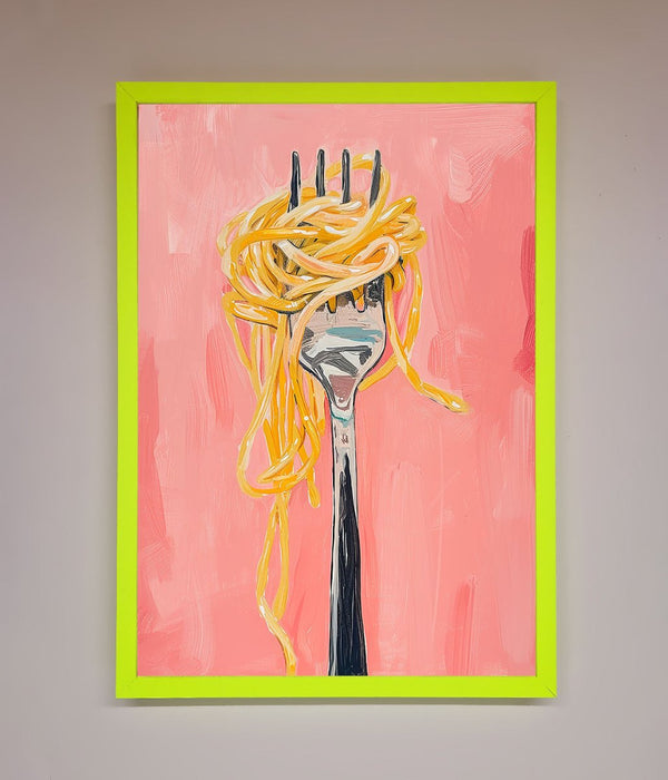 Yes To Spaghetti Framed Print - Hi Society